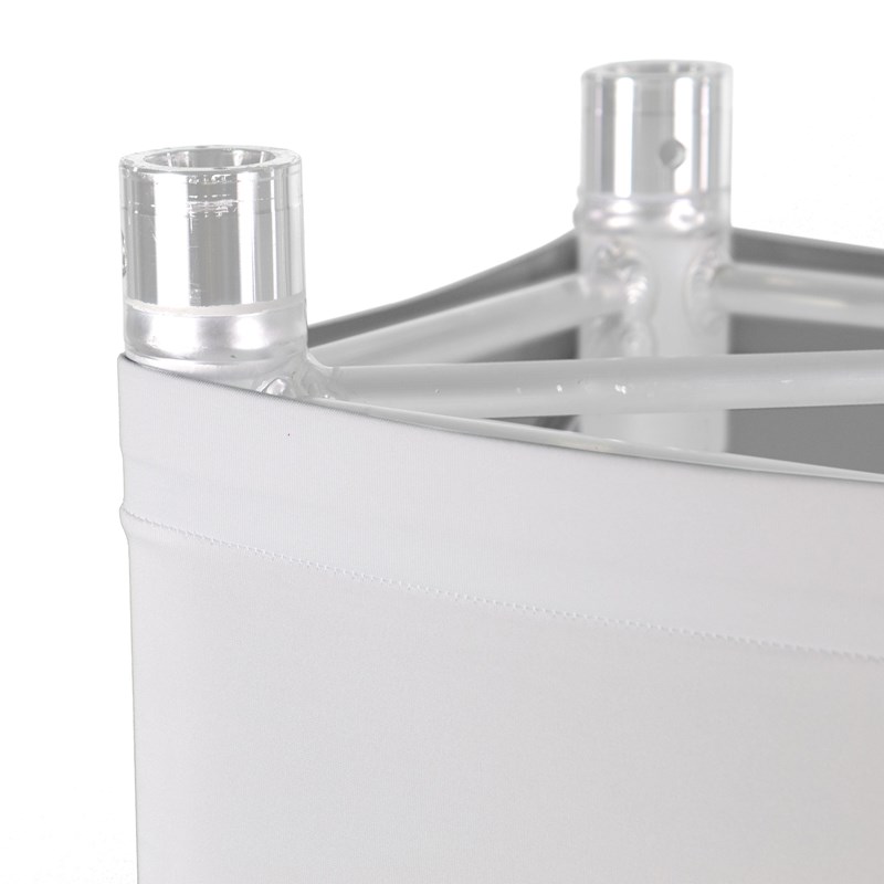 Lycra blanc pour structure carrée ou totem décoration