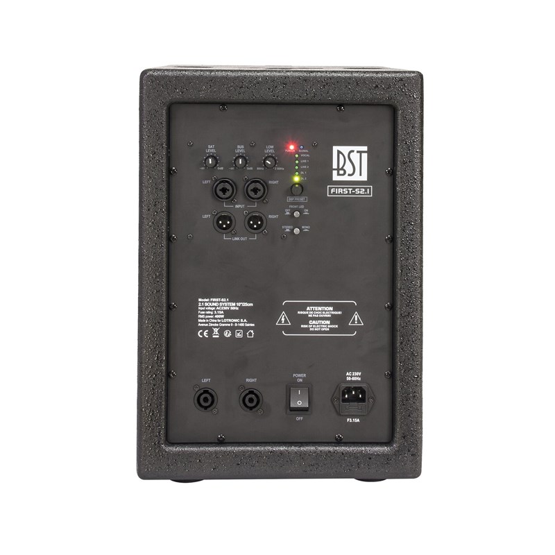 Systeme amplifie BST FIRST2.1 - Caisson  ARRIERE