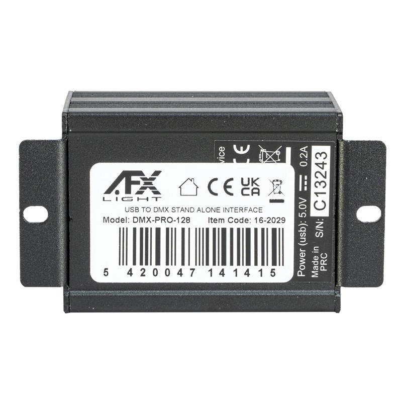 Interface DMX 128 canaux pour PC - USB - dessous DMX-PRO-128