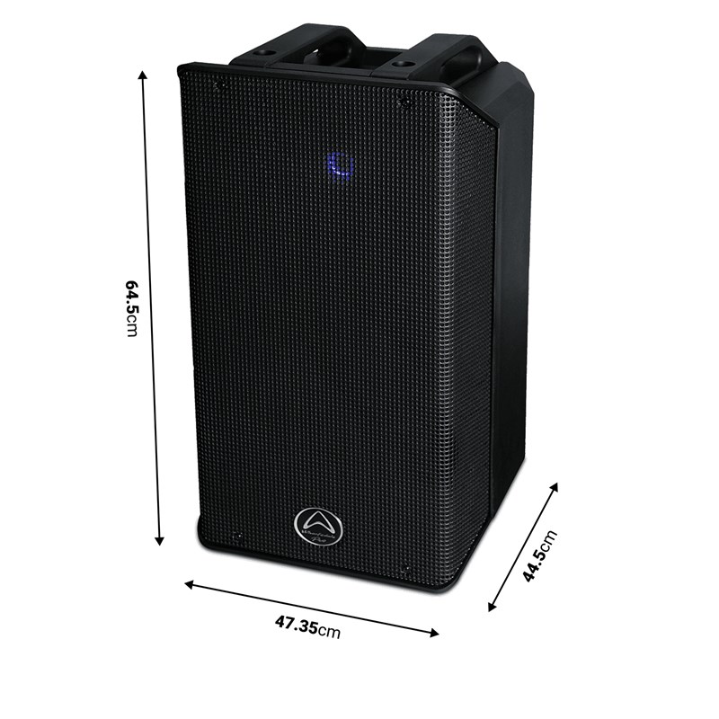 Enceinte Active Sono 12" 720W RMS Bluetooth - Wharfedale Pro SWH TYPHON-AX12-BT - dimensions