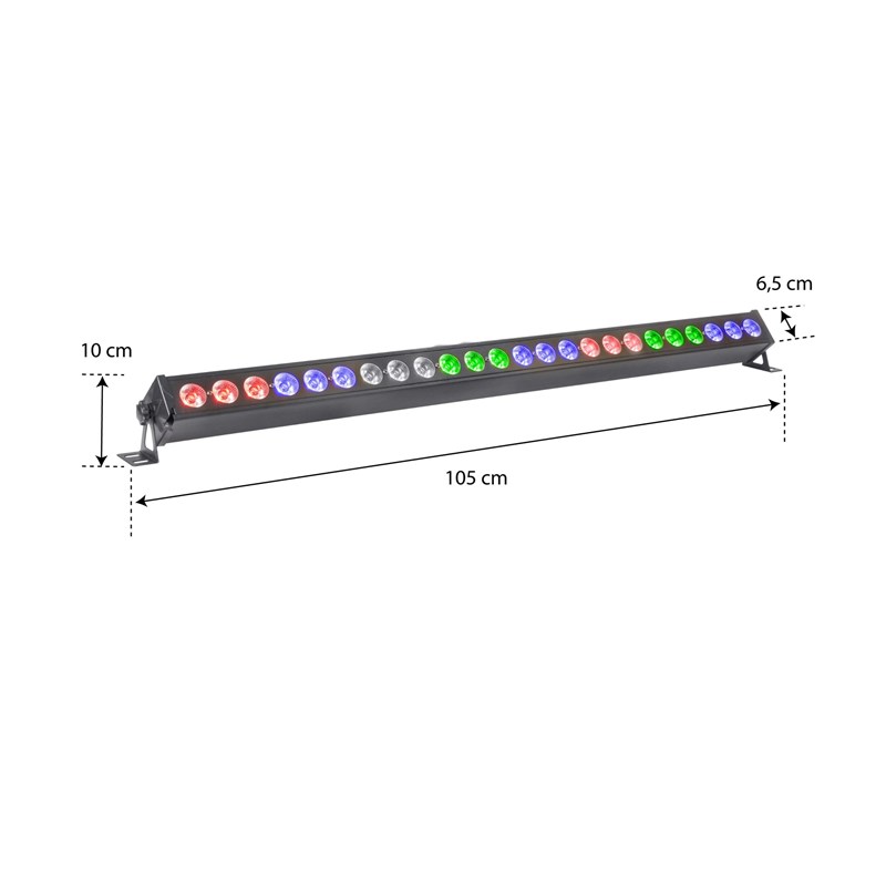 Barre LED - 24x4W RVBB 4-en-1 scène
