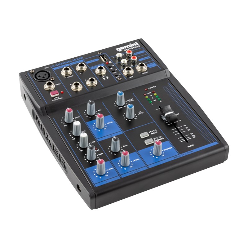 Table Mixage Console Analogique 5 Voies - XLR RCA JACK Entrées