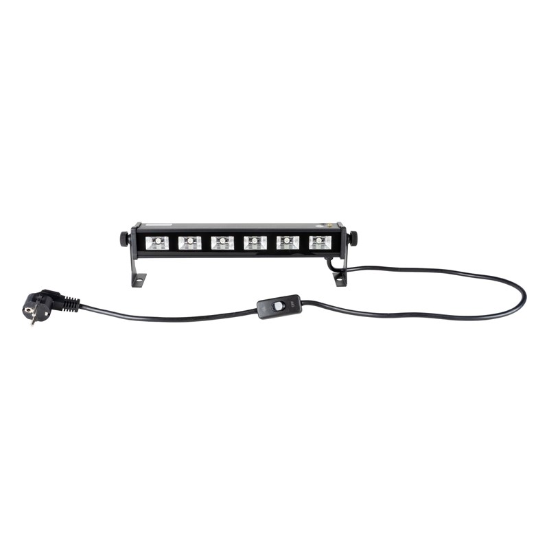 Barre LED UV - 6x3W - Mini format plug-and-play fête