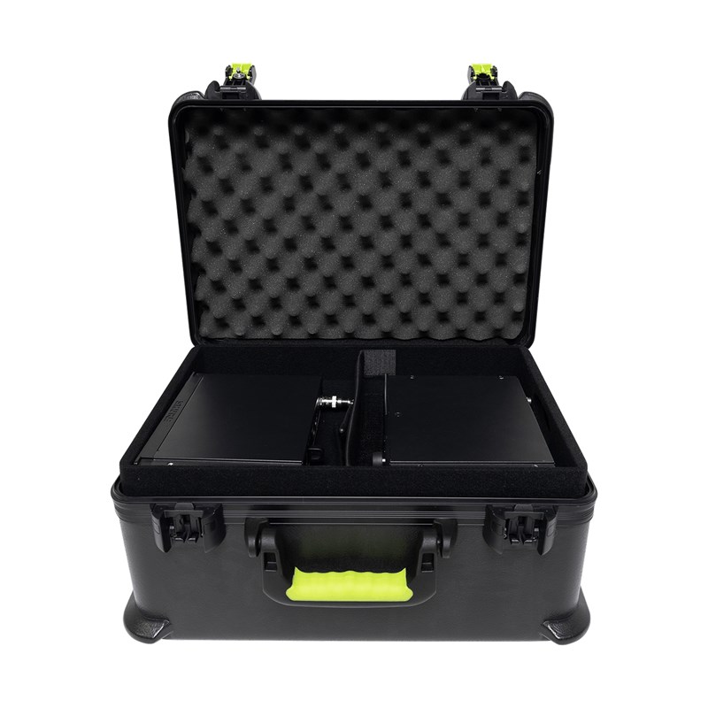 Flight case Polyéthylène pour 7 Micros HF - face