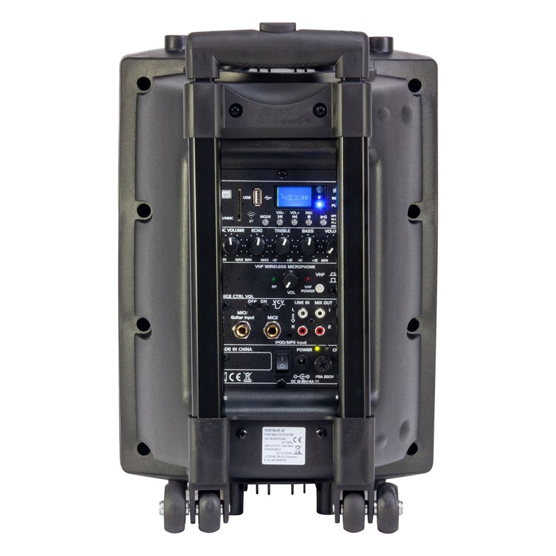 Système portable 8”/20cm - 400W - Micro main VHF & filaire