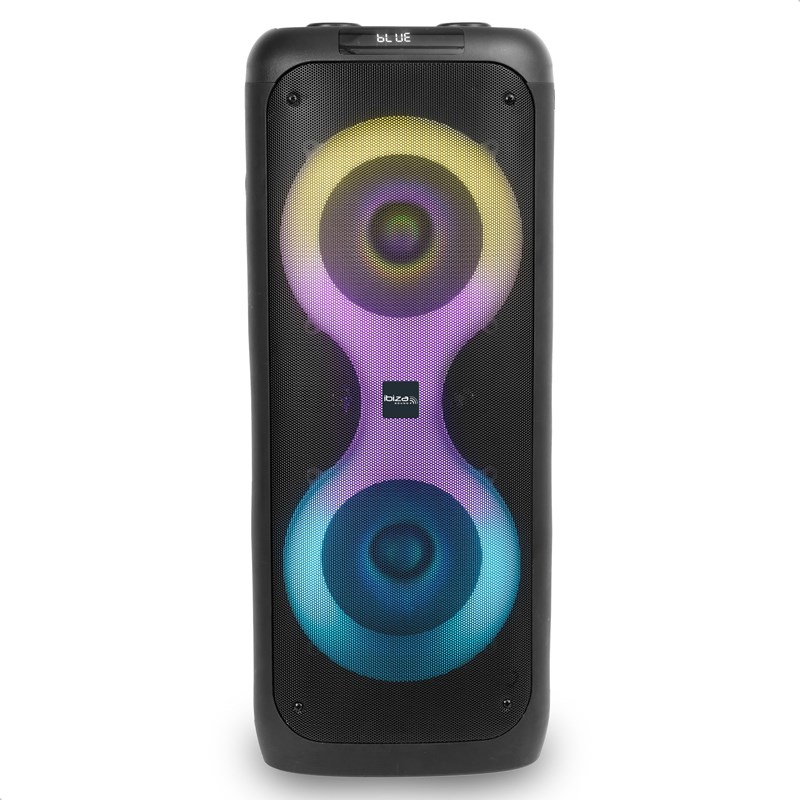 Enceinte BT 2 x 8"/20cm 700W - Sur batterie bluetooth rechargeable