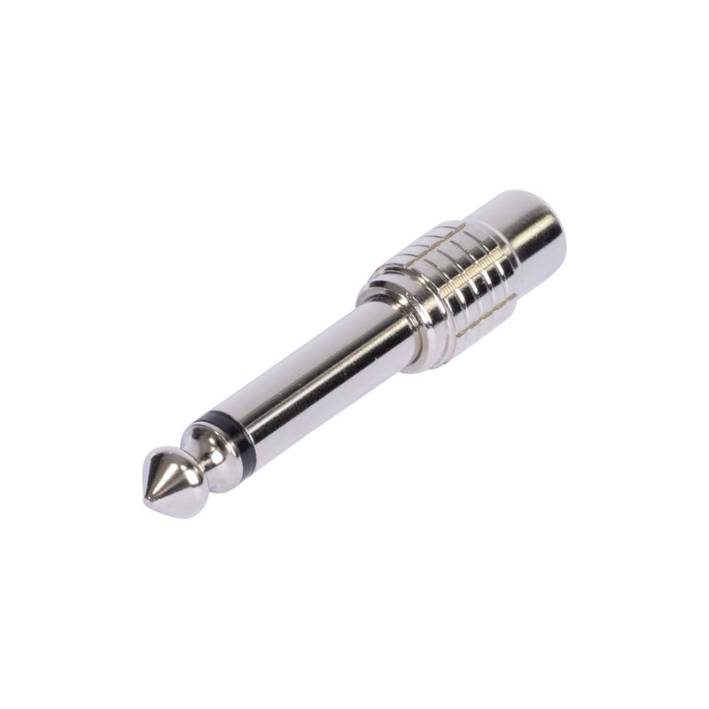 Adaptateur RCA Femelle / Jack 6,35 Male mono - Métal
