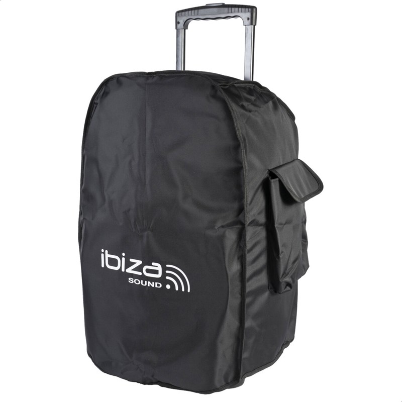 Enceinte Portable Autonome Avec USB, BT, SD - Ibiza Sound PORT15UHF-MKII-TWS trolley
