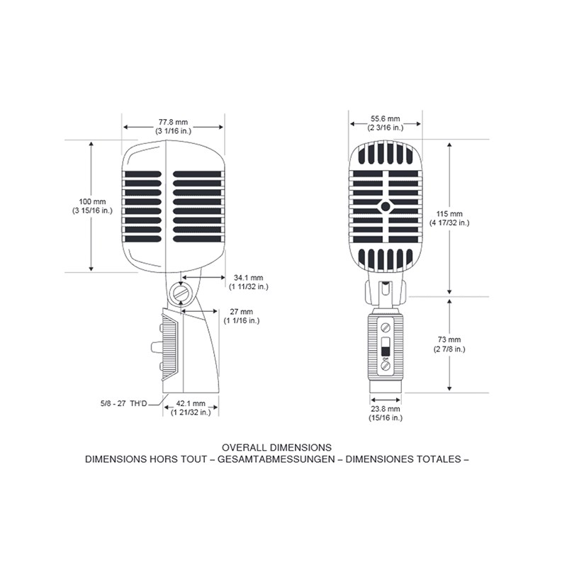 55SH Series II - dimensions