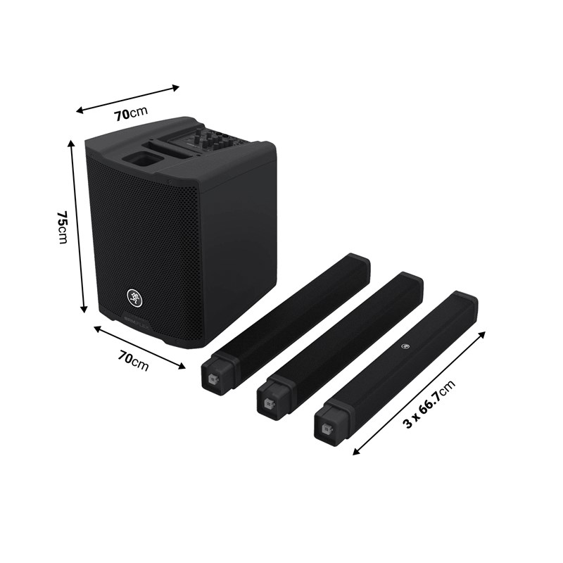 Système Sono Colonne Active 650 W - XLR JACK