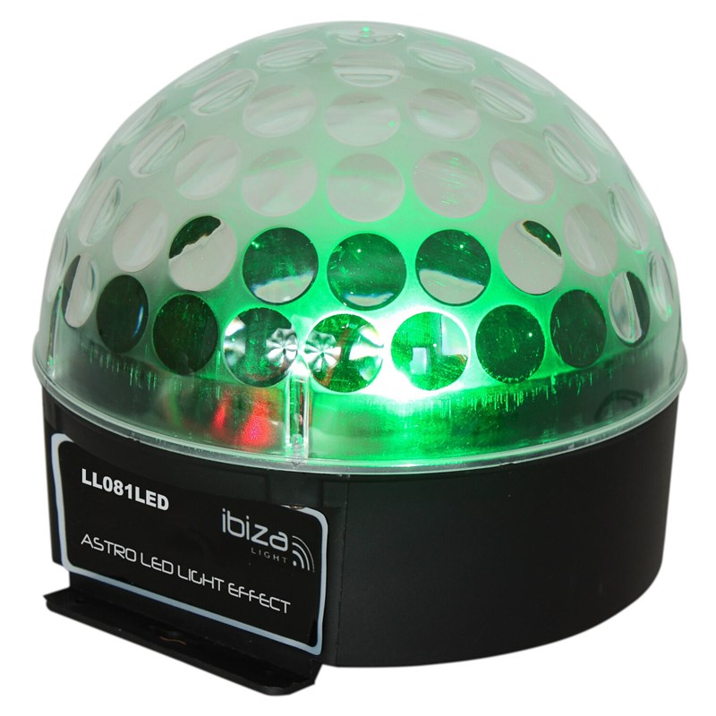 Effet de lumière à LED astro Ibiza light LL081LED 3 x 3W RGB - vert