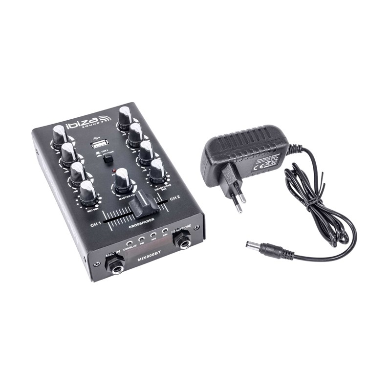 Table de mixage 2 canaux - USB & BT intégrés lecteur