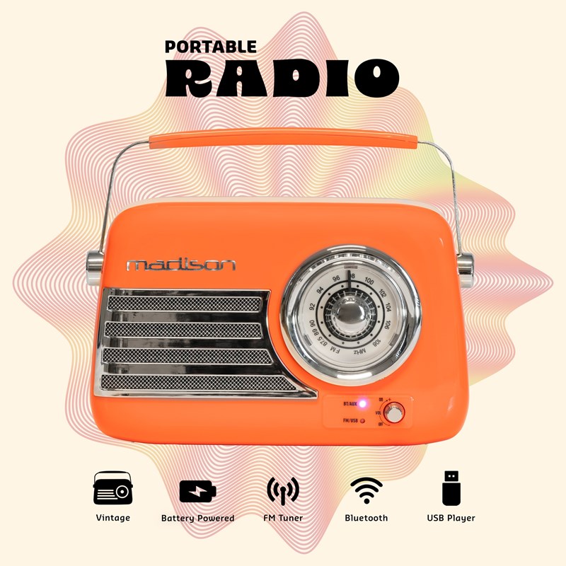 Radio vintage sur batterie