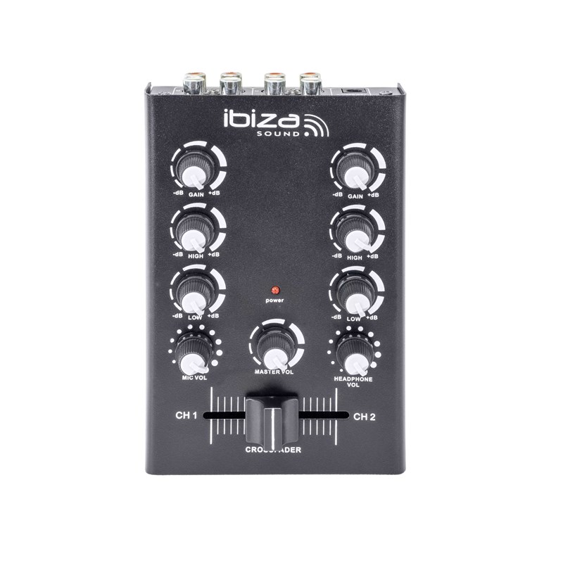 Table de mixage DJ 2 canaux avec EQ & Crossfader compact