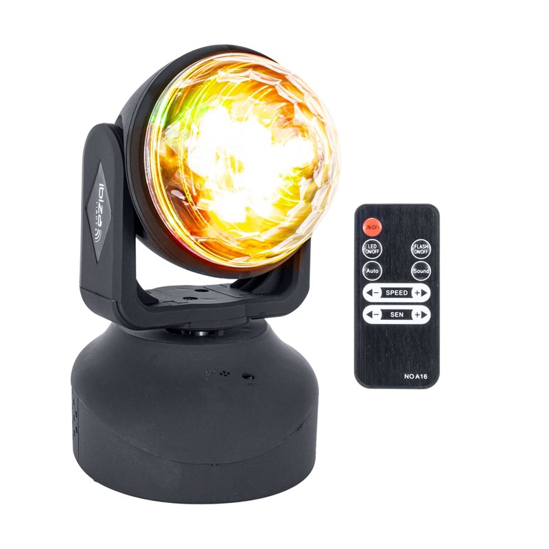 Lyre LED RVB - Effet Astro 6 x 3W - Télécommande projecteur