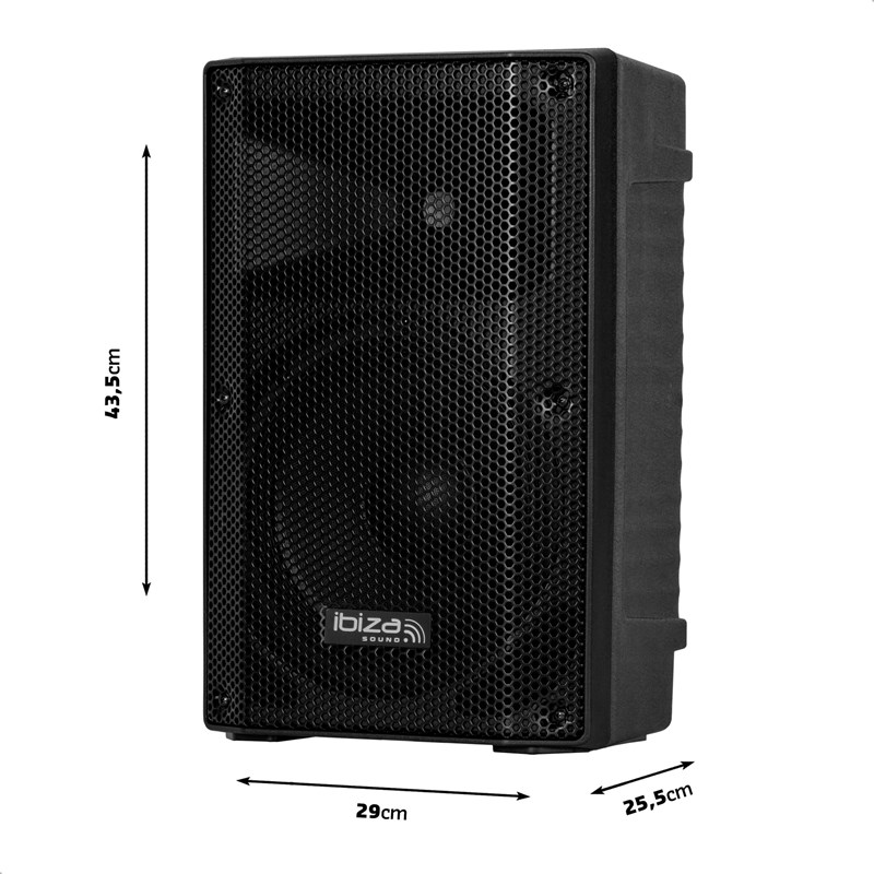 Enceinte Sono Passive 10”/25cm 300W - Grille Métallique & Tweeter à Compression fête