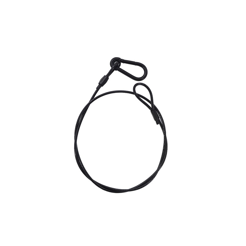 Elingue de sécurité noir - 3mm 75cm
