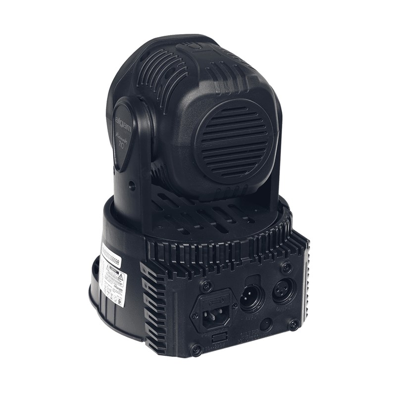 Lyre Wash LED compacte - 7 LEDs 10W RGBW - Accroche & sécurité - affichage