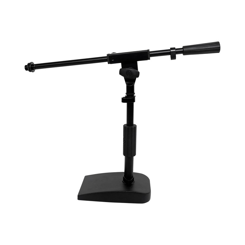 Pied de micro compact réglable avec perche podcast