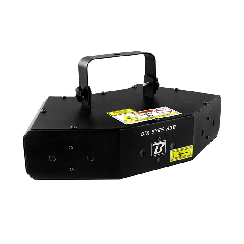 LASER à 6 ouvertures - RGB - Effet rotatifs lumineux