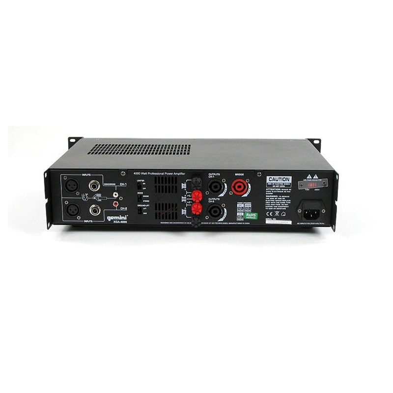 Amplificateur sono professionnel 4000W bridge