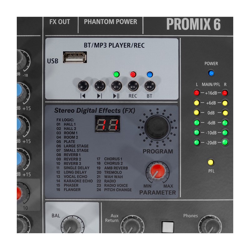 HPA Promix 6 - effets