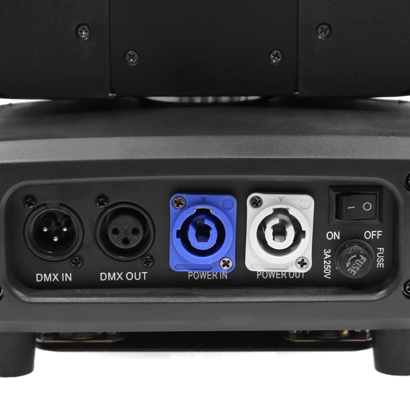 Lyre Beam LED 120W 12 couleurs - 11 Gobos son