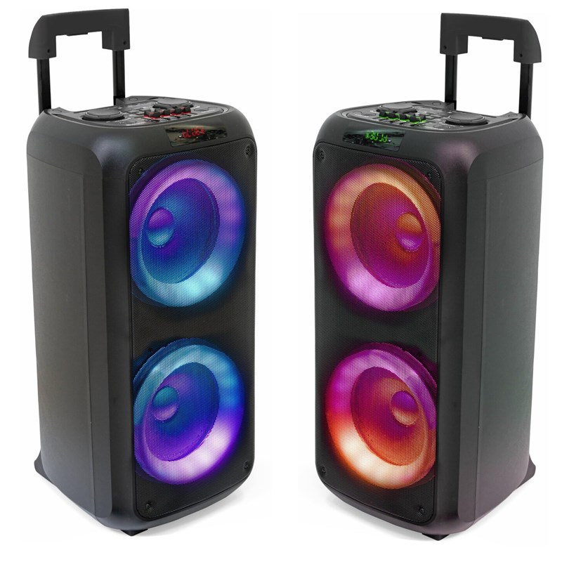 Pack Enceinte Karaoké 600W sur batterie - 3 micros