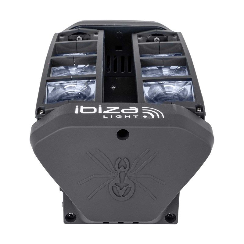 Effet lumineux LED Spider - 8 LED RVBB - Modes DMX & Audio programmes
