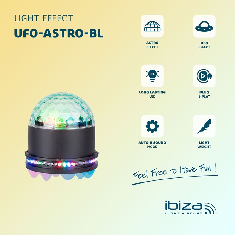 Effet lumineux LED - UFO & Astro combiné maison