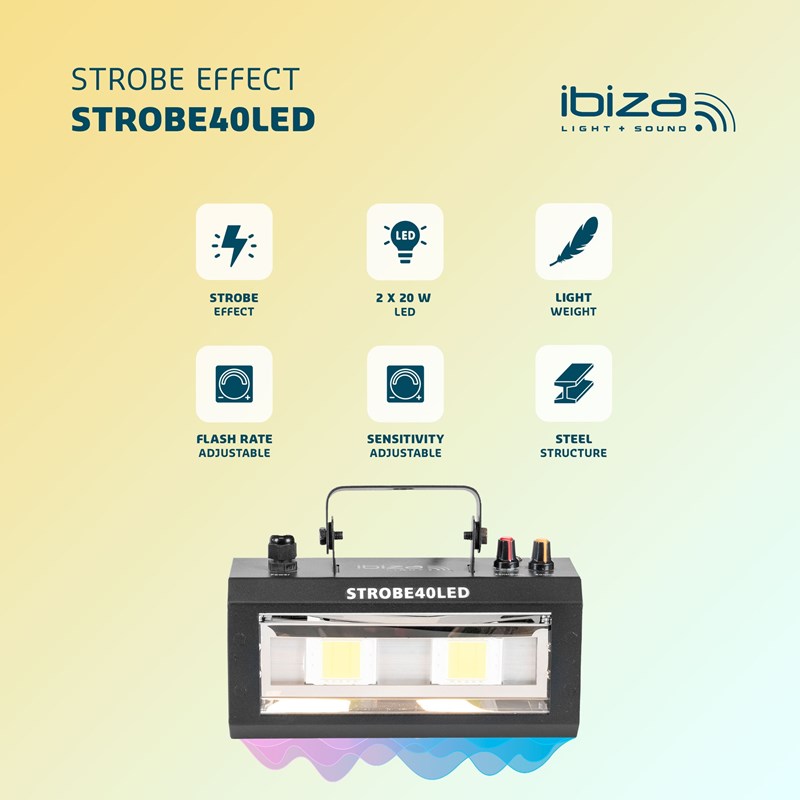 Stroboscope LED - 40W Ibiza