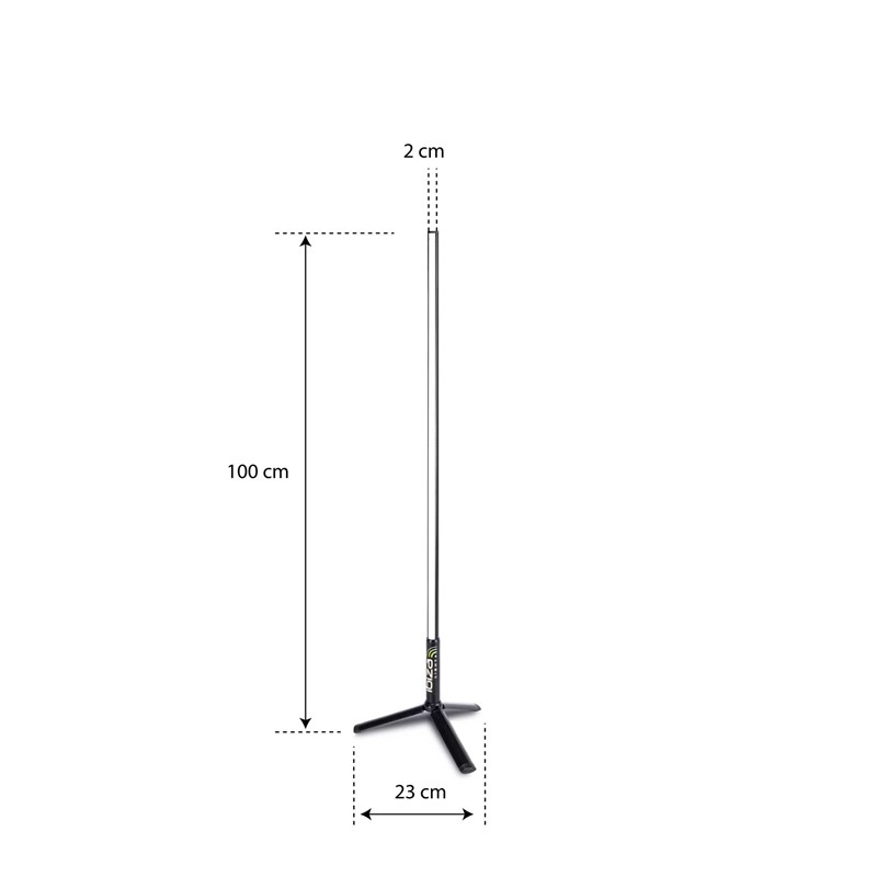 Tube LED RVB 1,0m - Trépied + Télécommande + App - Noir connectée