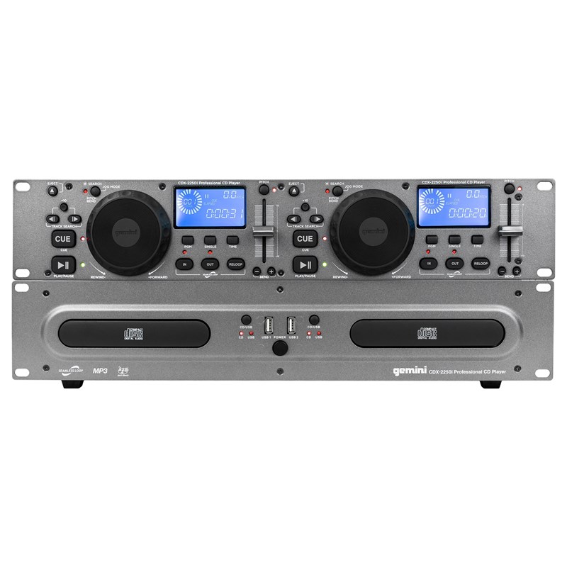 Double lecteur CD MP3 USB rackable