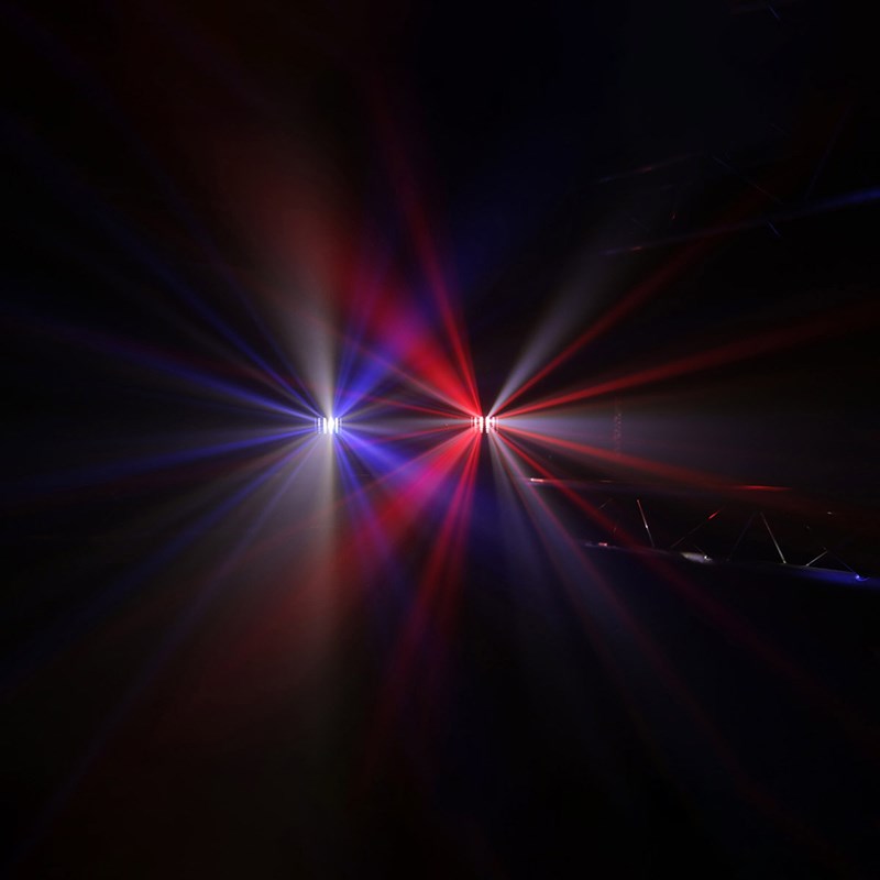 Portique d'éclairage - 2 projecteurs LED - 2 Nano Derby barre