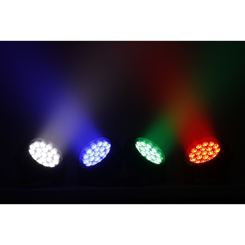 Projecteur PAR LED 19x10W RGBW - DMX Télécommande