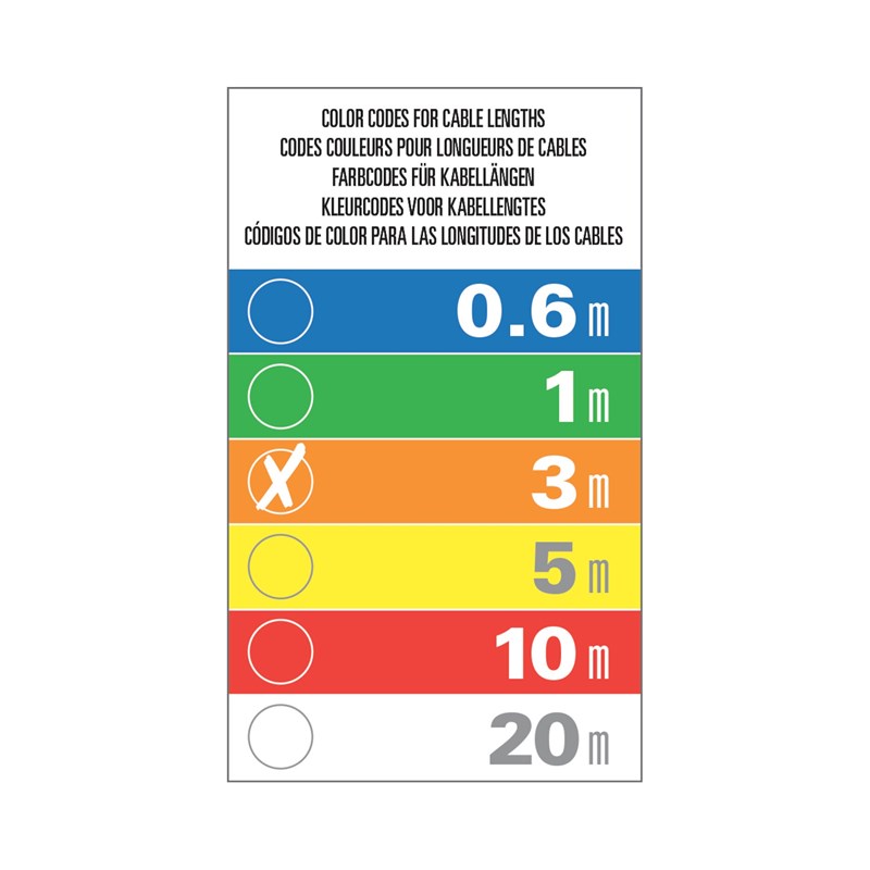 Câble DMX Mâle / Femelle - 3m