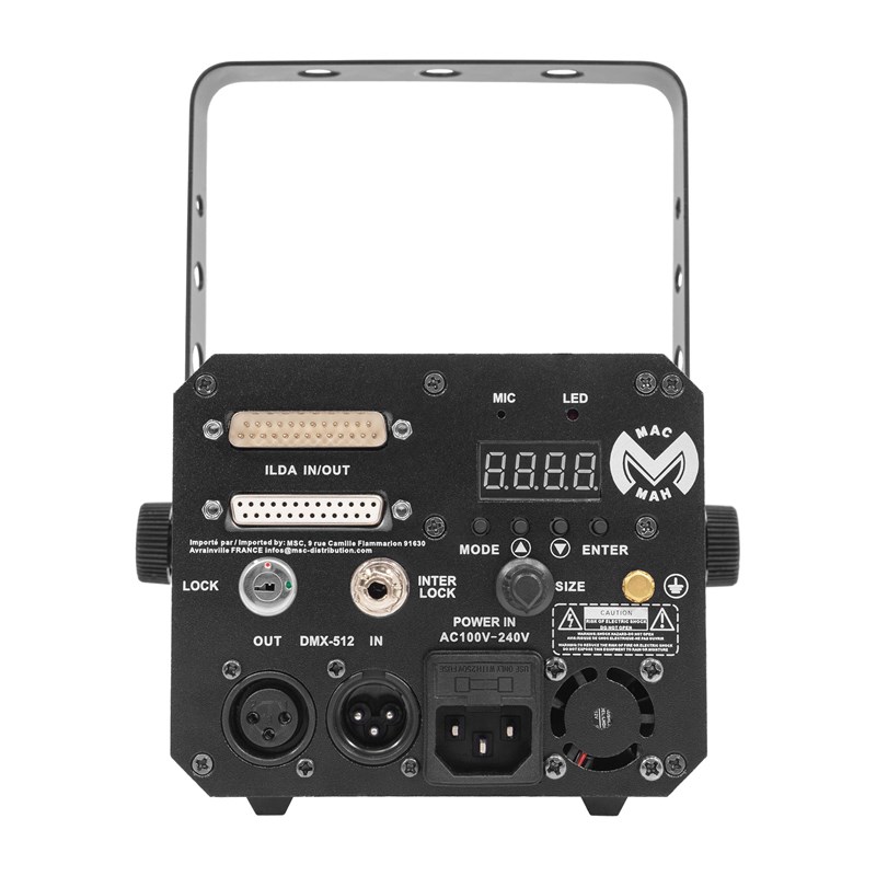 Laser professionnel RGB Class 4 - 200 programmes ILDA projecteur