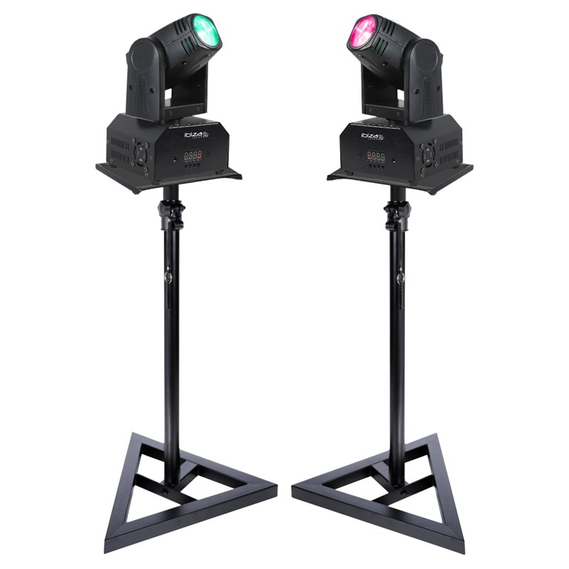 Pack 2 Lyres Beam DMX 10W - 2 Supports