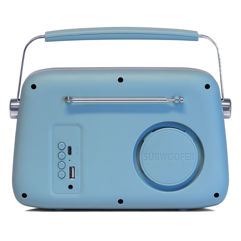 Radio vintage sur batterie - BT, USB & FM - 30W
