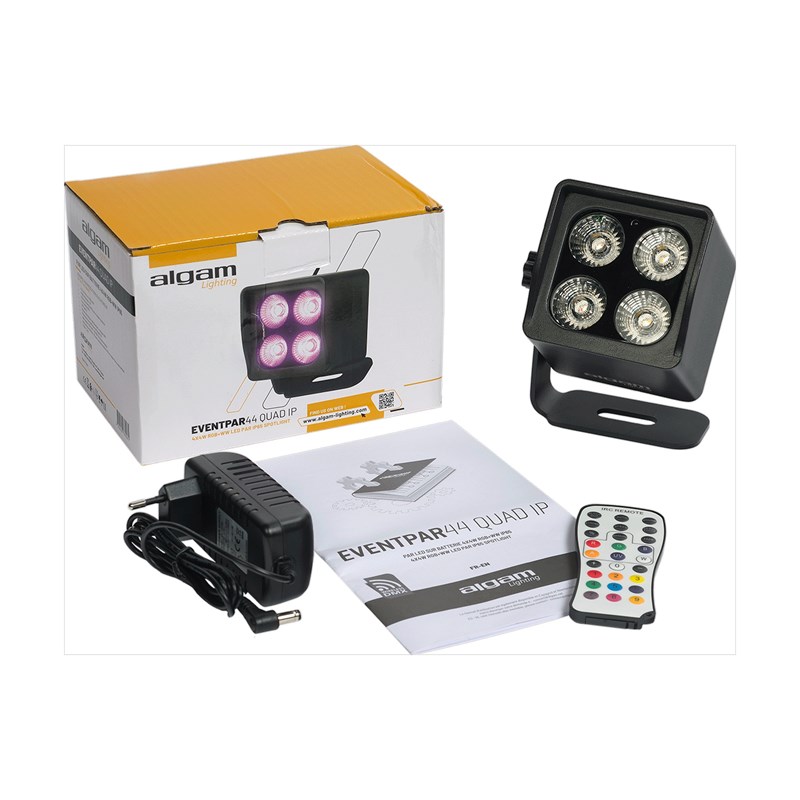 Projecteur PAR LED 4 x 4W RGBWW sur batterie - IP65 lumineux