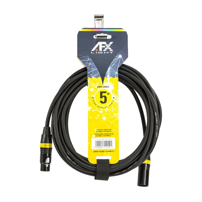 Câble DMX Mâle / Femelle - 5m