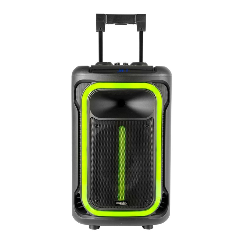 Enceinte BT autonome 800W - 12'' - Micro filaire, Trolley & LED lumineux