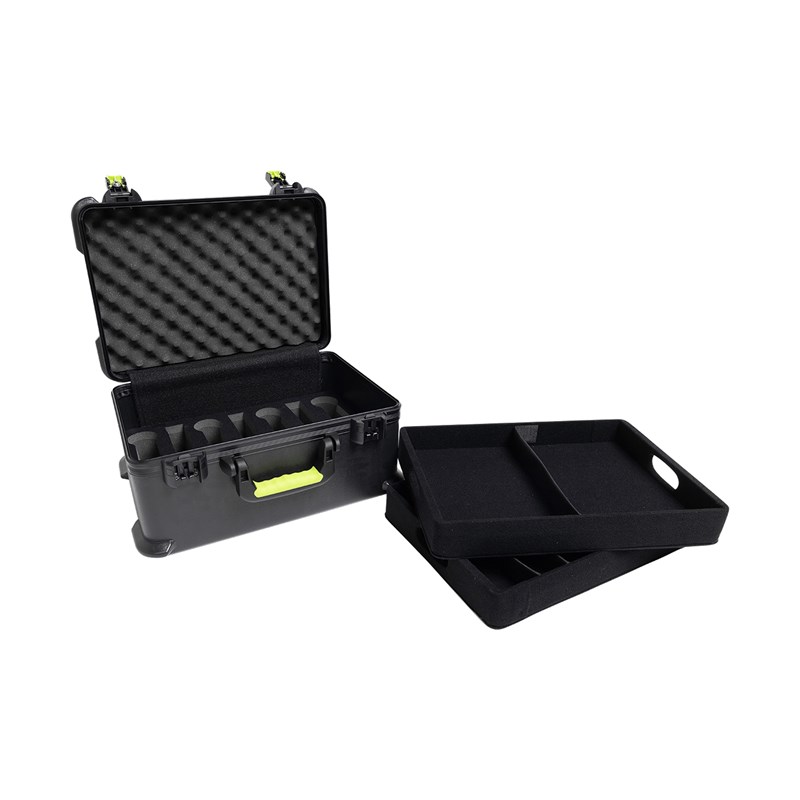 Flight case Polyéthylène pour 7 Micros HF - détails2