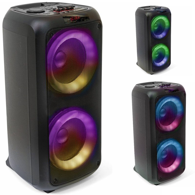 Pack Enceinte Karaoké 600W sur batterie - 3 micros