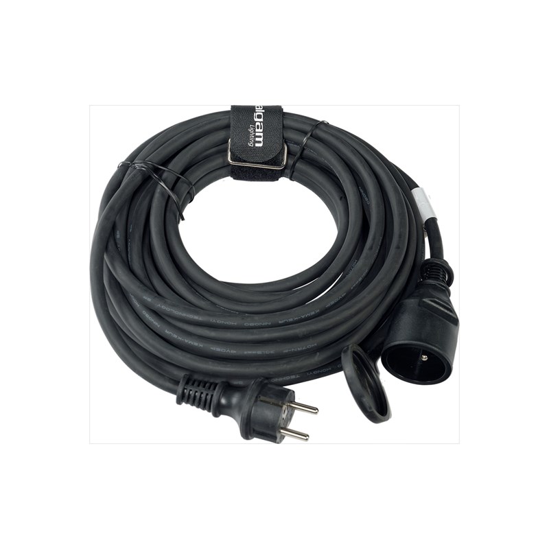 Rallonge Prise CE 3x1,5 mm² - 10m IP44 noir