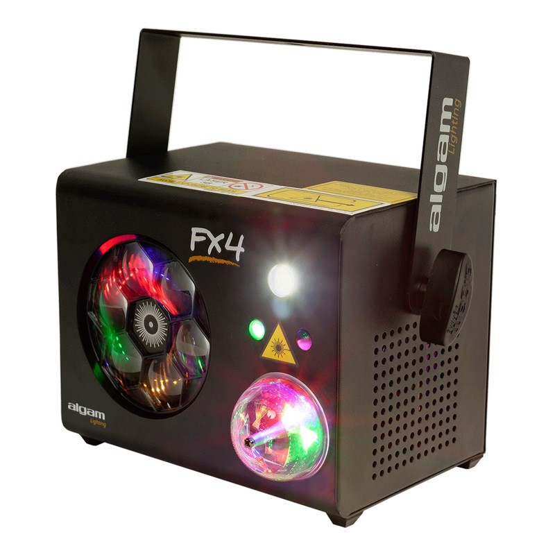 Projecteur Combo LED 4-en-1 -  Laser 9x3W