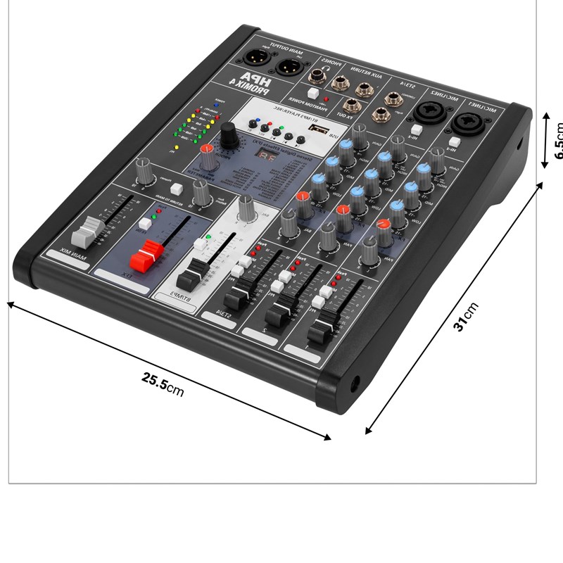 HPA Promix 4 - dimensions