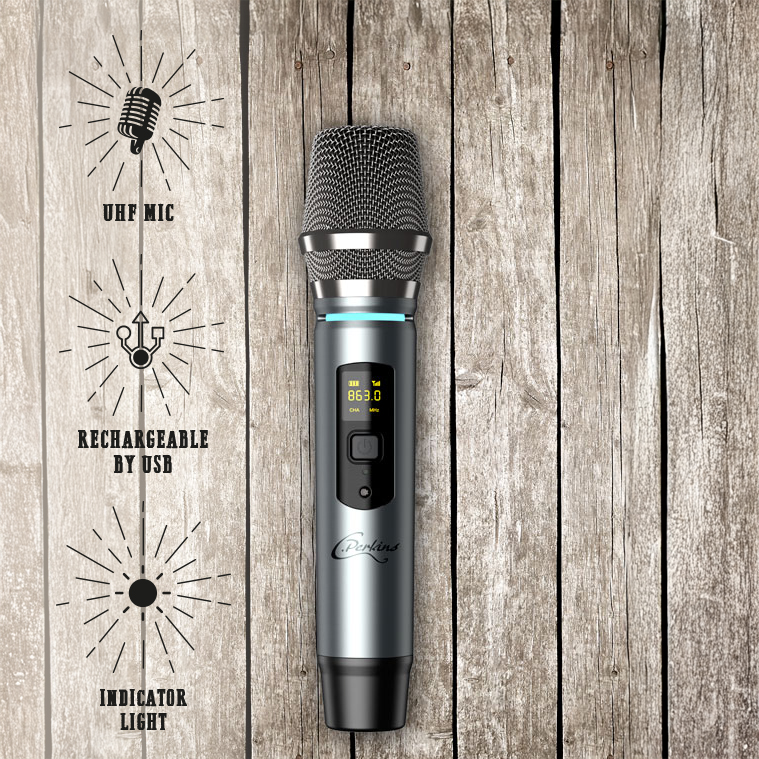 Microphone sans fil UHF