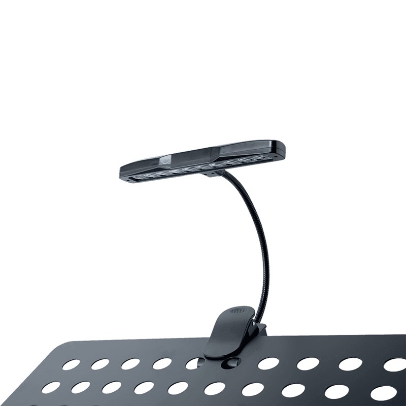 Lampe 10 LED pour pupitre avec clamp - Noir