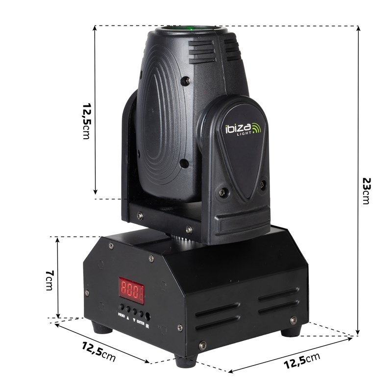 Lyre Beam LED 10W RVBB - DMX & Télécommande